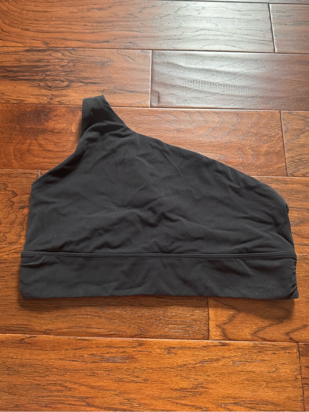 Athleta Black One Shoulder Strappy Sports Bra Size XL